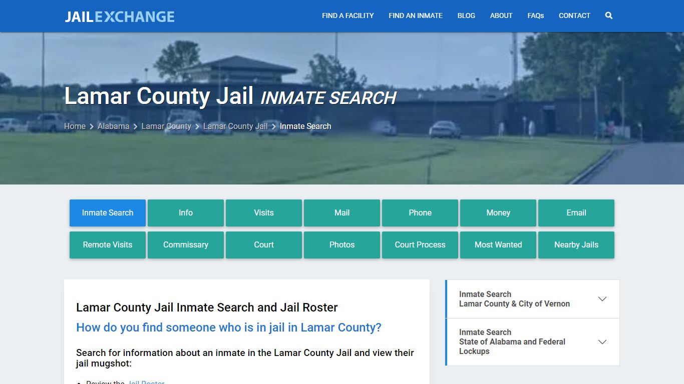 Inmate Search: Roster & Mugshots - Lamar County Jail, AL